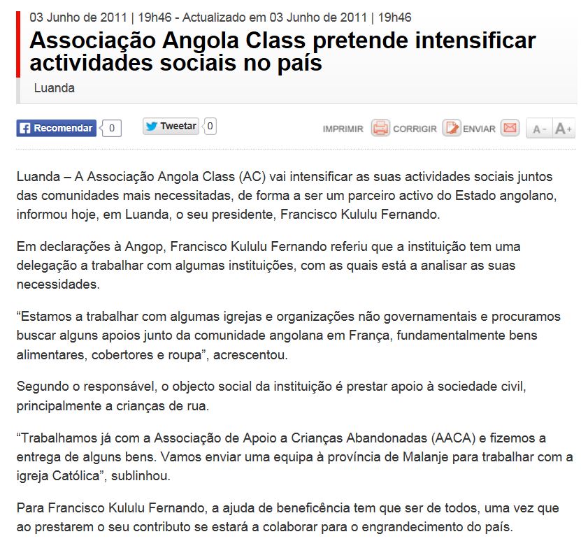 article site angolais